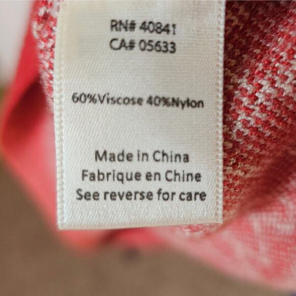 Aventura Orange Sweater Dress Medium Fall Autumn Argyle Warm‎ Winter Knee-Length - Picture 6 of 7